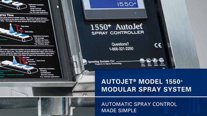 AutoJet Model 1550 Modular Spray System, Bulletin 626G | Spraying ...