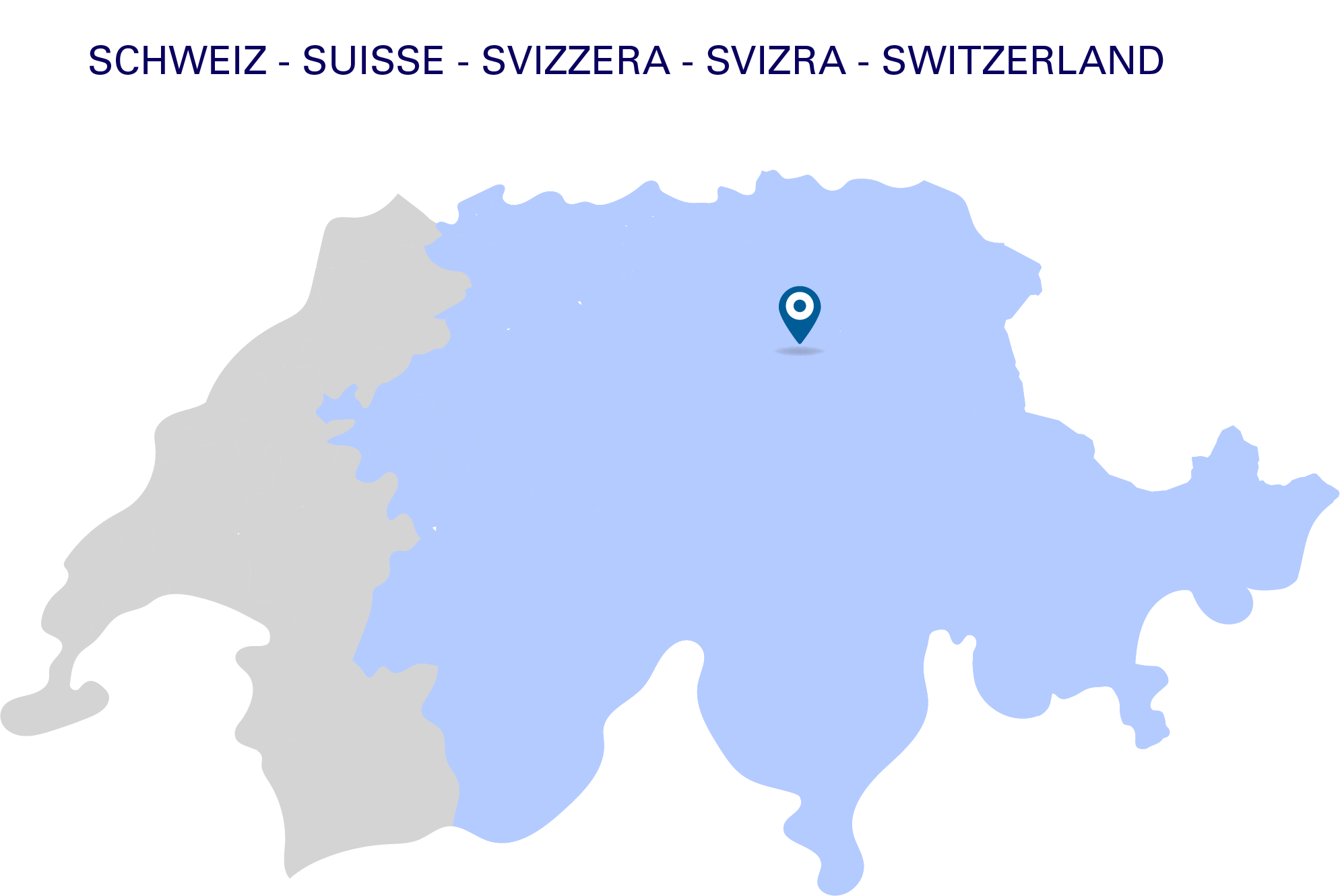 Svájc térkép